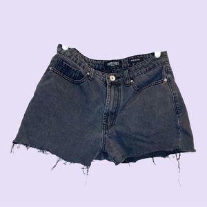 Denim Black short shorts